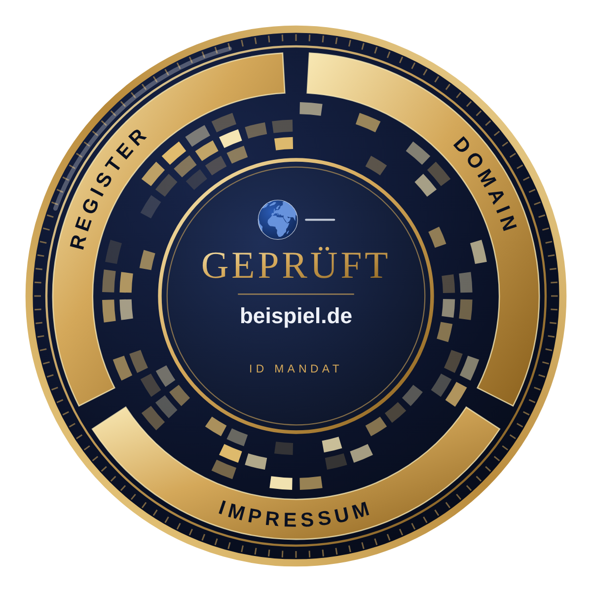 Siegel „Geprüft“ (Beispiel)